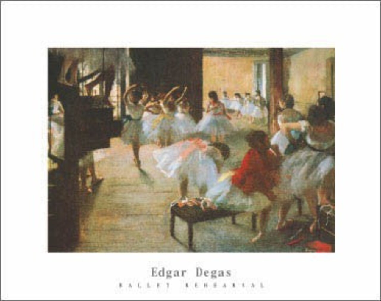 Ballet Rehearsal by Edgar Degas - Exquisite Wall Art Décor 22 x 28